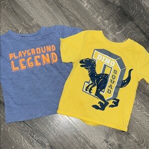 Carter's Blue and Yellow Kids Tees